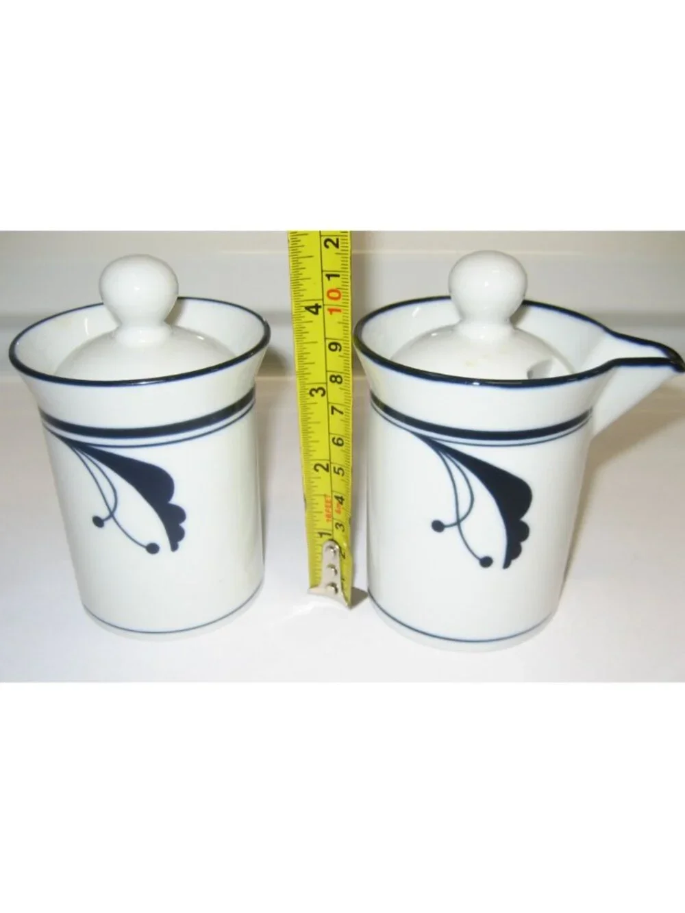 Dansk Flora Bayberry Creamer and Sugar Bowl With Lids Japan Beautiful 4 Pc